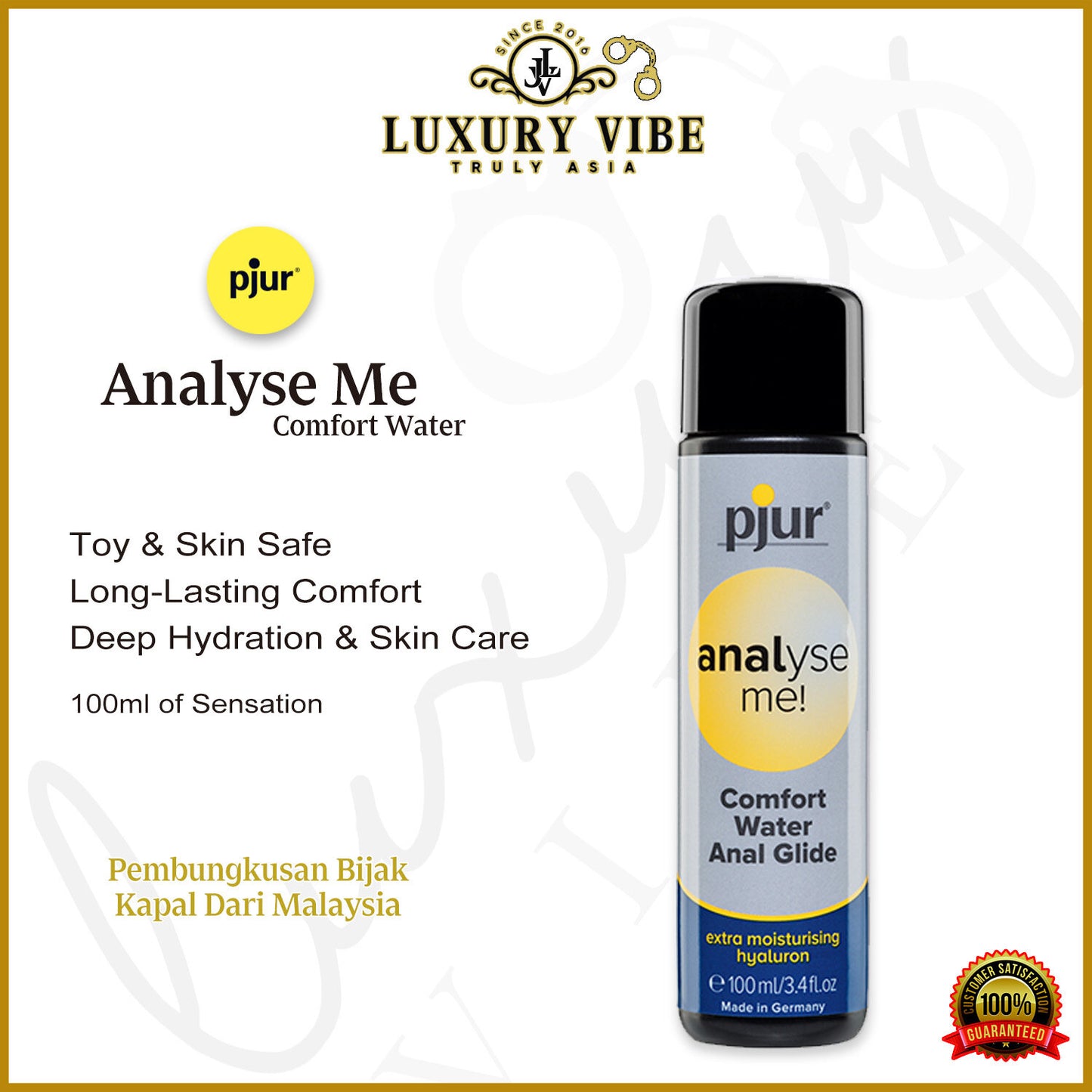Pjur Man Premium Extreme Glide Silicone Lubricant Concentrated 100ml