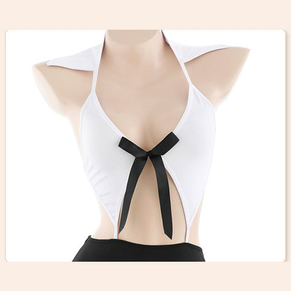 Fee Et Moi - Set Lingeri Halter Ikat Reben Setiausaha Chic