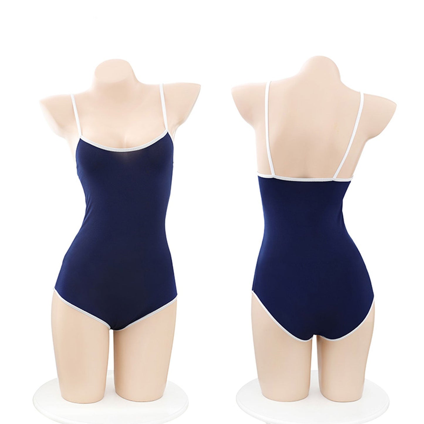 Fee Et Moi - Classic Japanese Swimsuit Blue