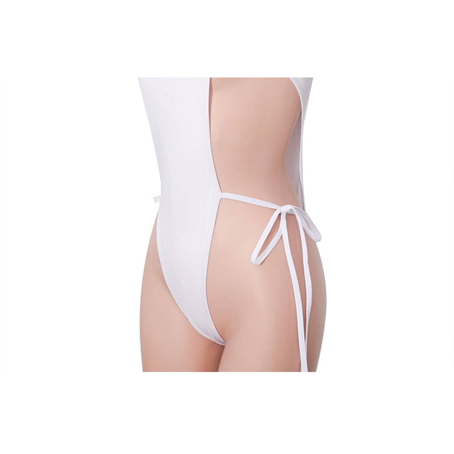 Fee Et Moi - Sporty Chic Cutout Bodysuit White/Blue
