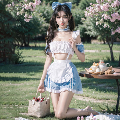 Fee Et Moi - Set Lingeri Maid Alice Mempesona Saiz Bebas