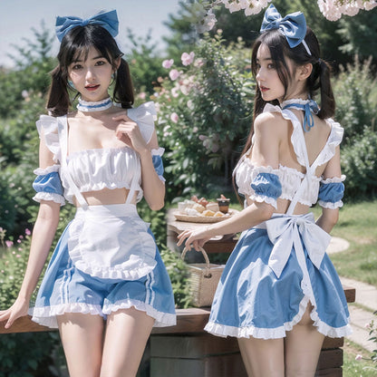 Fee Et Moi - Set Lingeri Maid Alice Mempesona Saiz Bebas
