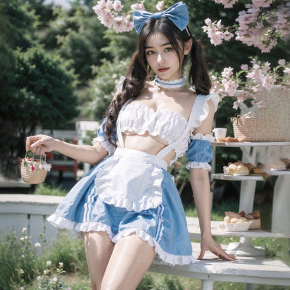 Fee Et Moi - Set Lingeri Maid Alice Mempesona Saiz Bebas