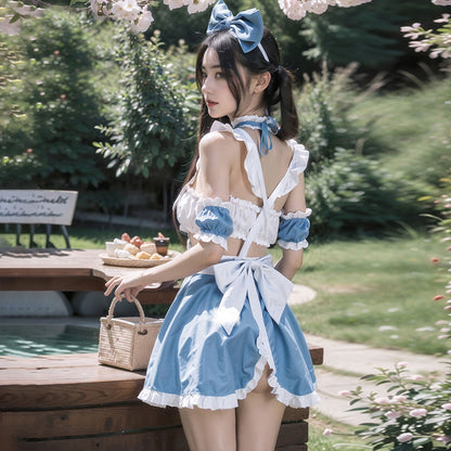 Fee Et Moi - Set Lingeri Maid Alice Mempesona Saiz Bebas