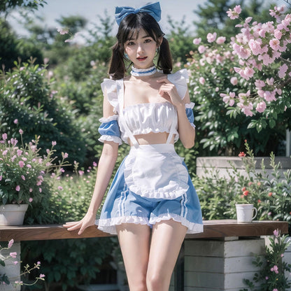 Fee Et Moi - Set Lingeri Maid Alice Mempesona Saiz Bebas