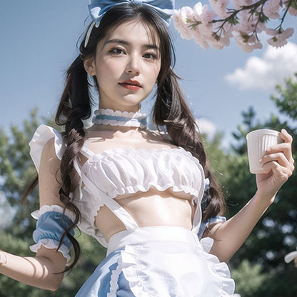 Fee Et Moi - Set Lingeri Maid Alice Mempesona Saiz Bebas
