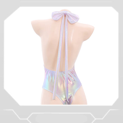 Fee Et Moi - Set Seluar Dalam Lingerie Telinga Kucing Holografik Berkilauan Saiz Bebas