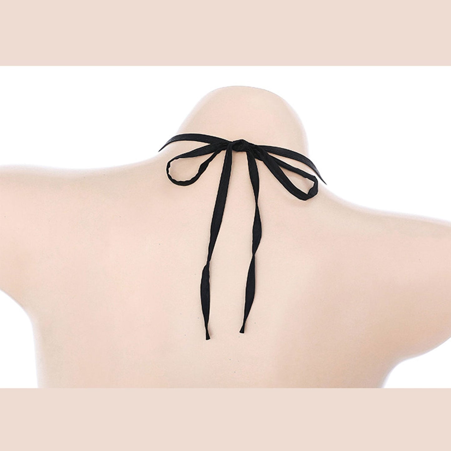 Fee Et Moi - Pure Temptation Sexy Halter Open Back with Matching Panty Burgundy One Size