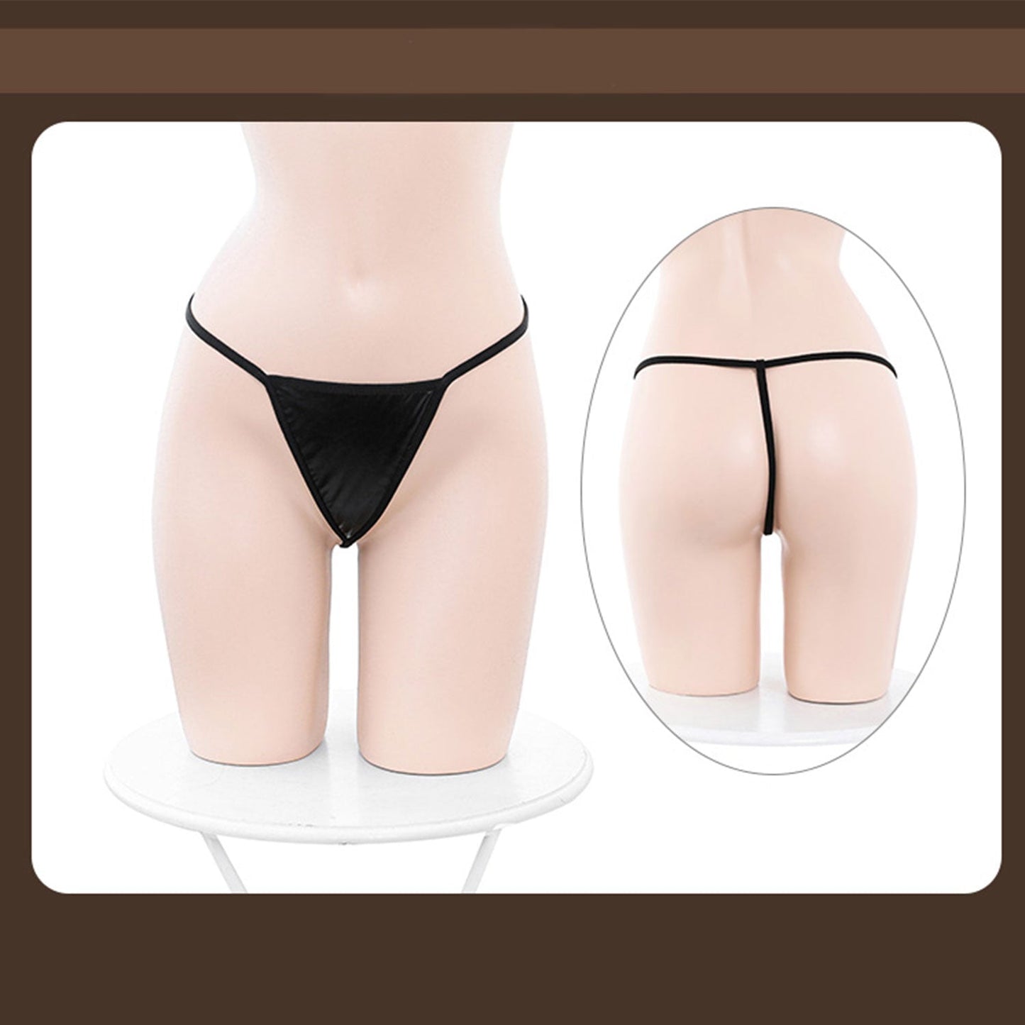 Fee Et Moi - Hottie Halter Zip Up Backless Leather Garter Belt Lingerie Set