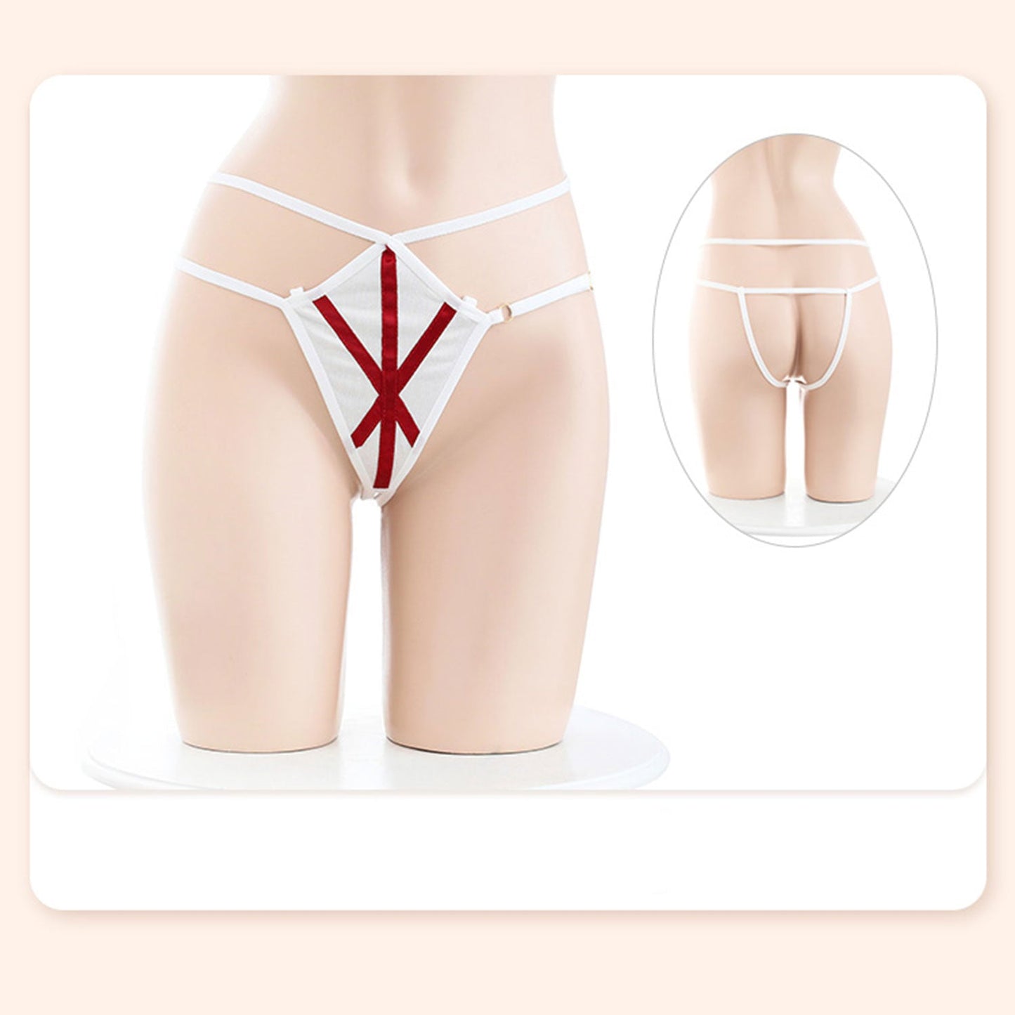 Fee Et Moi - Naughty Schoolgirl Plaid Strappy Lingerie Set One Size