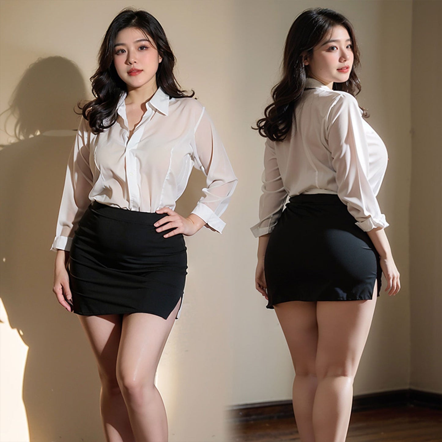 Fee Et Moi - Sultry Office Temptation Secretary Uniform Set Large