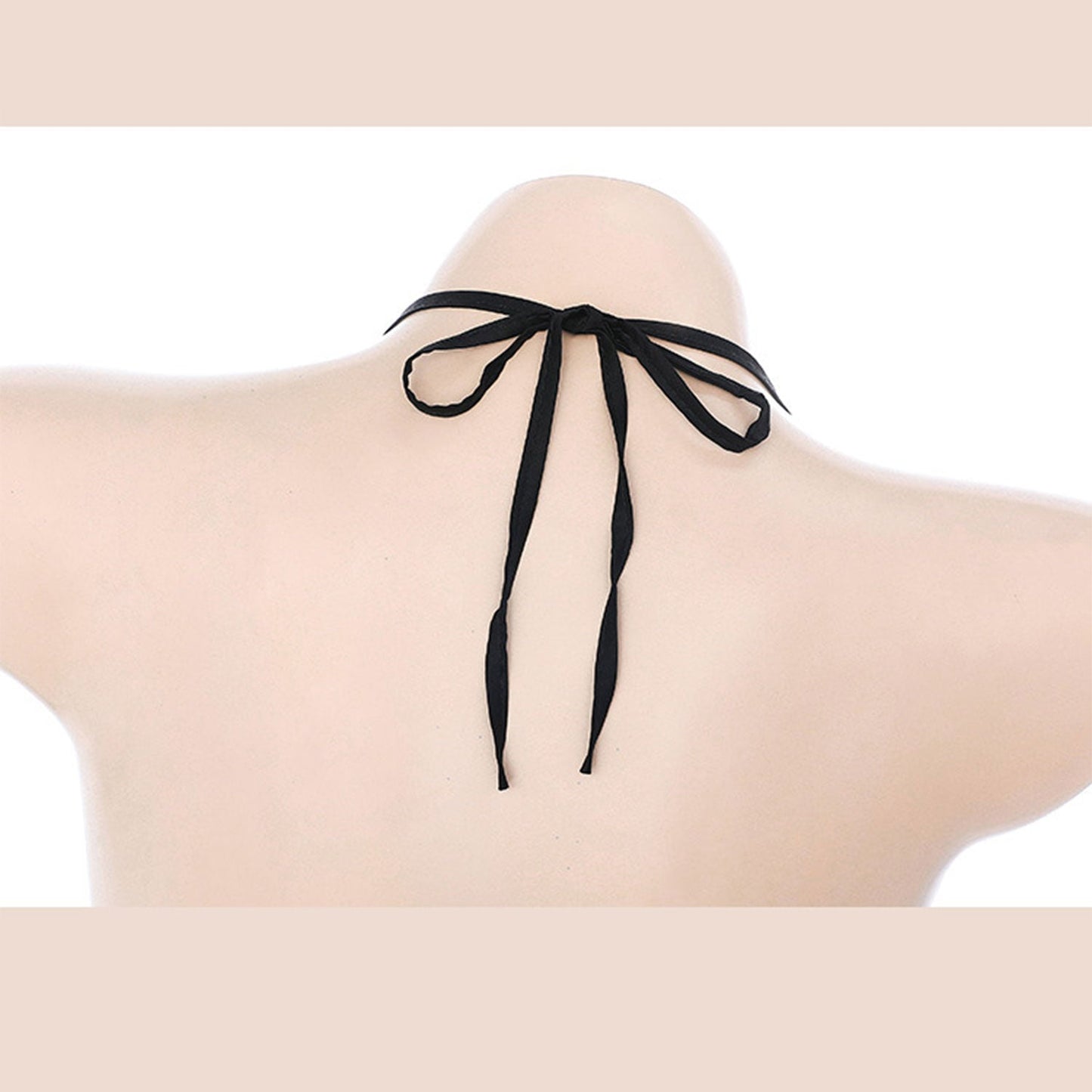 Fee Et Moi - Pure Temptation Sexy Halter Open Back with Matching Panty White One Size