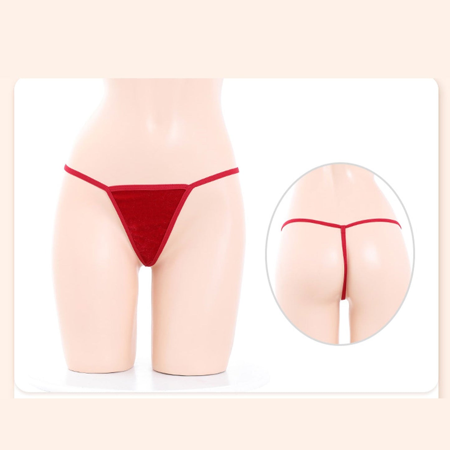 Fee Et Moi - Santa Flirty Red Sequin Bunny Lingerie Set