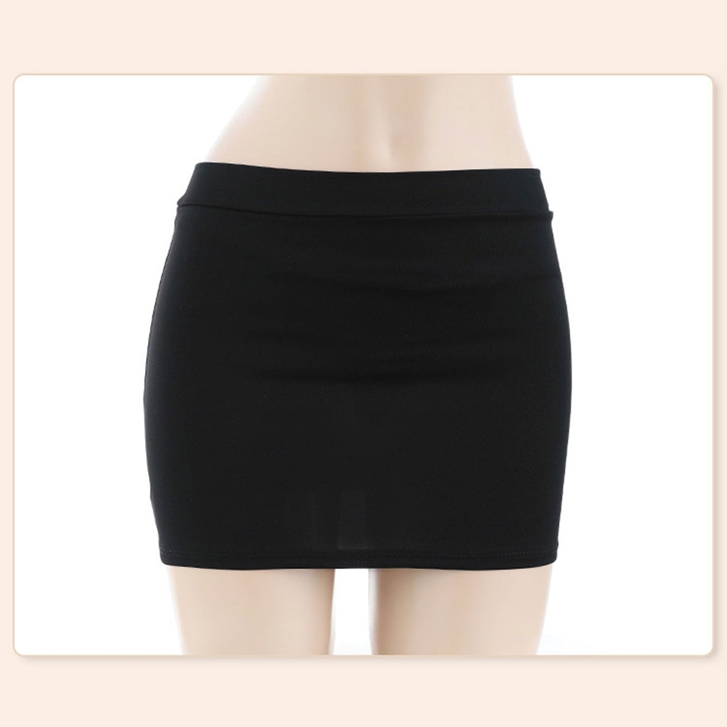 Fee Et Moi - Sexy Secretary Uniform Collared Tie-front Crop Top and Mini Skirt