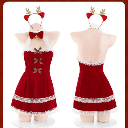 Fee Et Moi - Sleigh All Night Santa Sweet Velvet Lingerie Set