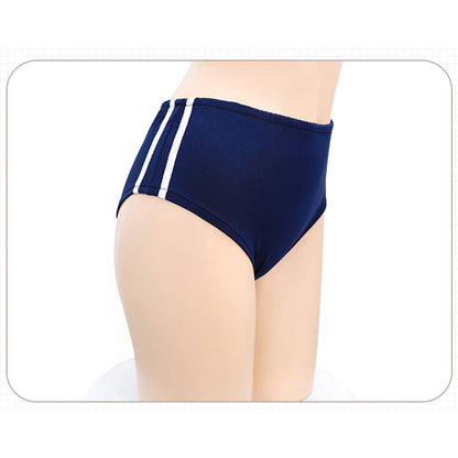 Fee Et Moi - Sporty Chic Lace-Up Sides Active Bodysuit with Hip Shorts