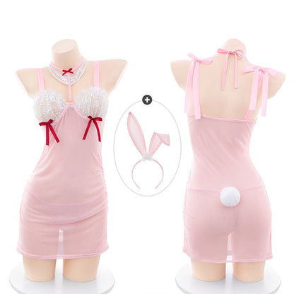 Fee Et Moi - Set Lingerie Jarang Pesona Arnab Comel Saiz Universal