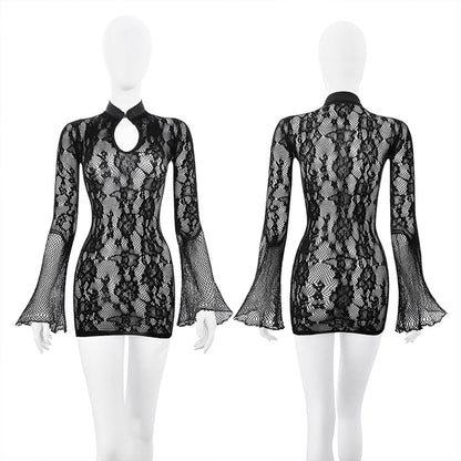 Fee Et Moi - Robek dan Usik Berenda Hitam Terinspirasi Cheongsam yang Menggoda