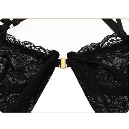Fee Et Moi - Baju Tidur Babydoll Hitam Keanggunan Sepenuhnya Satu Saiz