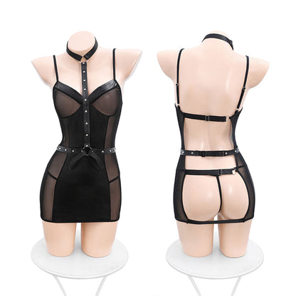 Fee Et Moi - Godaan Liar Lingerie Fetish Mesh dan Kulit
