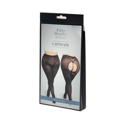 Fifty Shades of Grey - Captivate Seluar Dalam Spanking Hitam Saiz Plus Queen