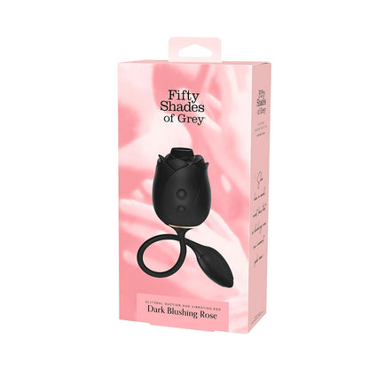 Fifty Shades - Alat Penggetar Telur Sedutan Mawar Merah Gelap