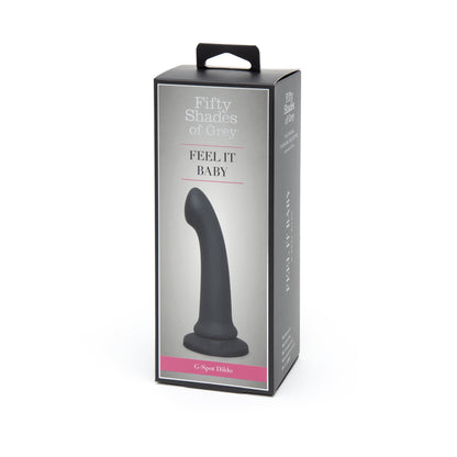 Fifty Shades Of Grey - Feel It Baby Silicone G-Spot Dildo 7 Inch Black