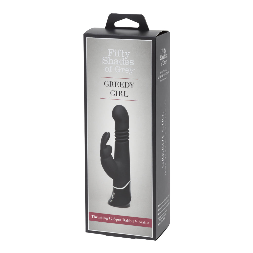 Fifty Shades Of Grey - Greedy Girl Rechargeable Thrusting Rabbit Vibrator