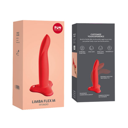 Fun Factory - Limba Flex Dildo Silikon Boleh Lentur 7-inci dengan Cawan Sedutan Saiz Sederhana
