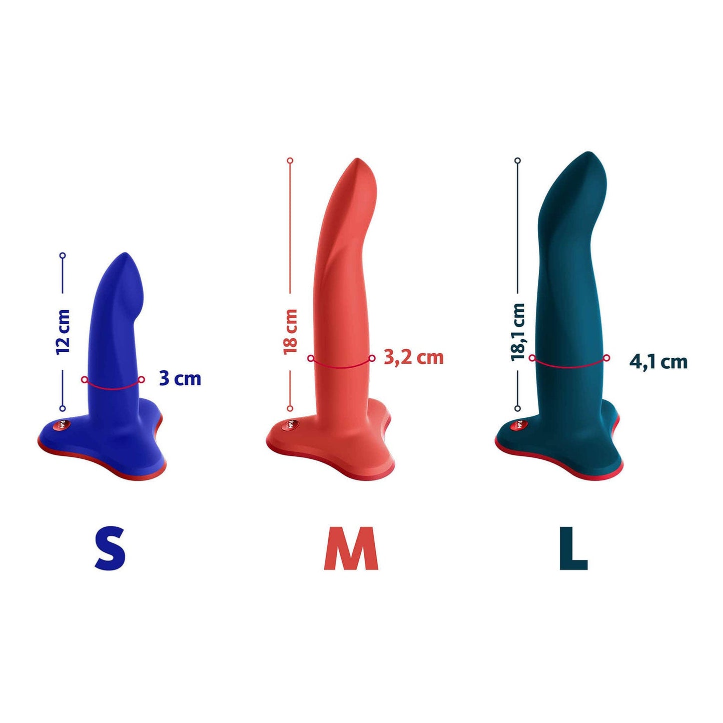 Fun Factory - Limba Flex Bendable 4.7-inch Silicone Dildo with Suction Cup Small