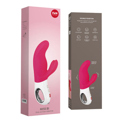 Fun Factory - Miss Bi Vibrator Arnab Boleh Dicas Semula Merah Jambu