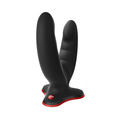 Fun Factory - Ryde Dildo Silikon Grinding Dua Kepala 4.8-inci dengan Penyedut Cawan Hitam