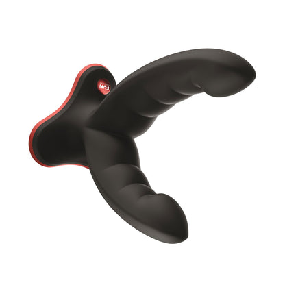 Fun Factory - Ryde Dildo Silikon Grinding Dua Kepala 4.8-inci dengan Penyedut Cawan Hitam