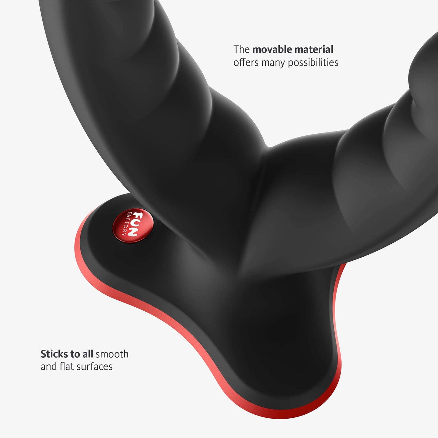 Fun Factory - Ryde Double Head Grinding 4.8-inch Silicone Dildo with Suction Cup Wild Olive