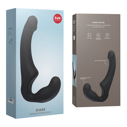 Fun Factory - Dildo Pasangan Tanpa Tali untuk Lesbian Hitam