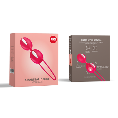 Fun Factory - Smartballs Duo Pemberat Kegel Exerciser Merah Jambu