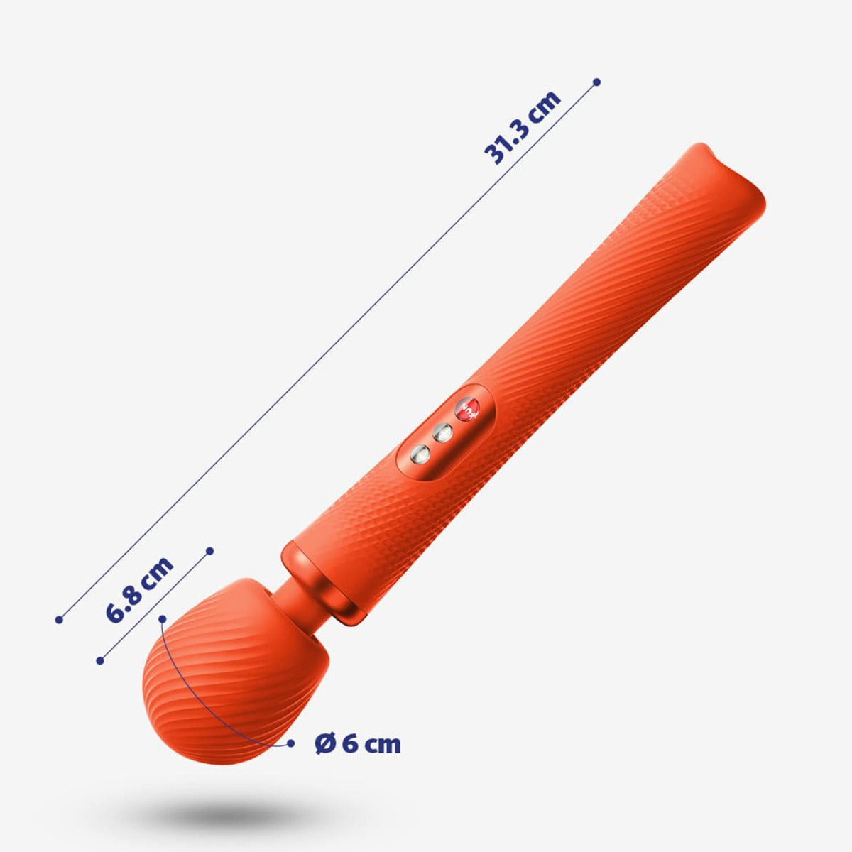 Fun Factory - VIM Rechargeable Powerful Weighted Vibrating Wand Sunrise Orange