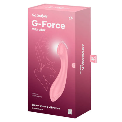 Satisfyer G-Force Silikon G-Spot Penggetar – Merah Jambu