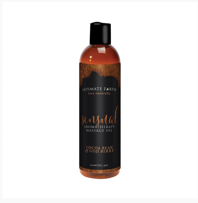 Intimate Earth - Sensual Aromatherapy Massage Oil Cocoa Bean & Gogi Berry 120 ml