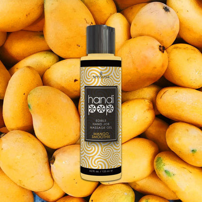 Sensuva - Gel Urut 'Hand Job' Boleh Makan Handipop Perisa Mangga Smoothie 125 ml