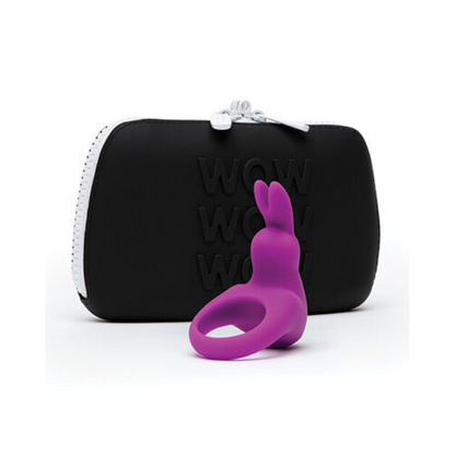 Happy Rabbit - Kit Cincin Zakar Bergetar Boleh Dicas Semula (2 keping)