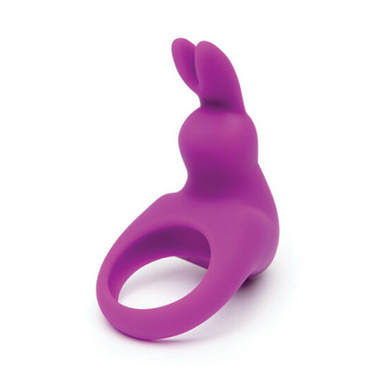 Happy Rabbit - Kit Cincin Zakar Bergetar Boleh Dicas Semula (2 keping)