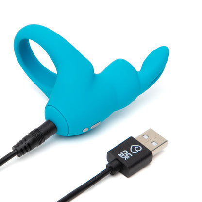 Happy Rabbit - Cincin Zakar Boleh Dicas Biru *
