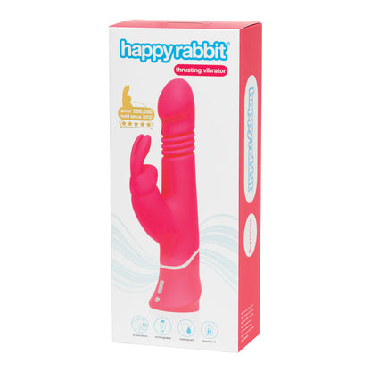 Happy Rabbit - Penggetar Tolak Merah Jambu Panas
