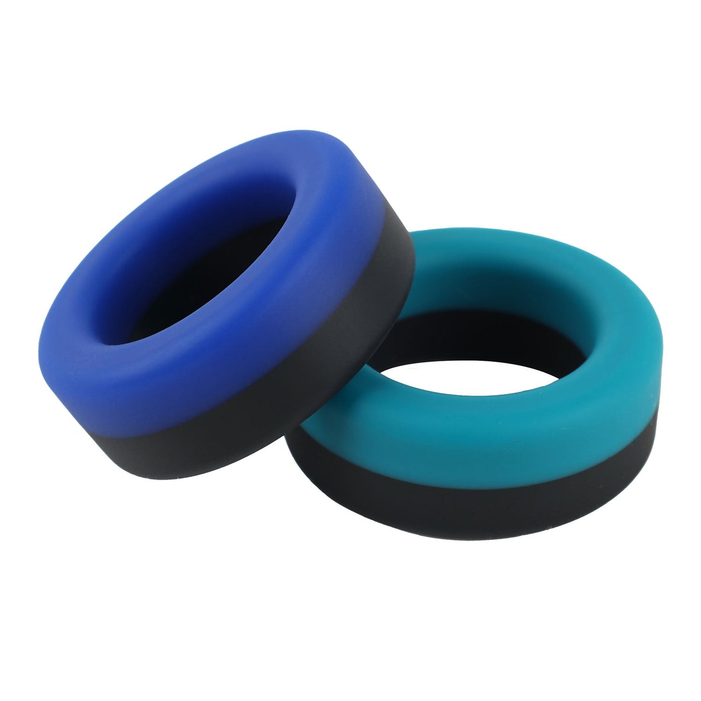 The Horny Company - John O Tyre Dual Colored Liquid Silicone Cock Ring Red/Black