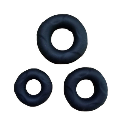 The Horny Company - Gelang Zakar Silikon 18mm John O Hitam Besar