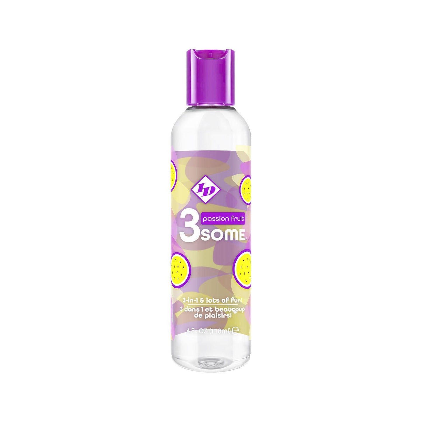 ID Lube - 3Some Passion Fruit Flavoured 3-in-1 Lubricant 118ml