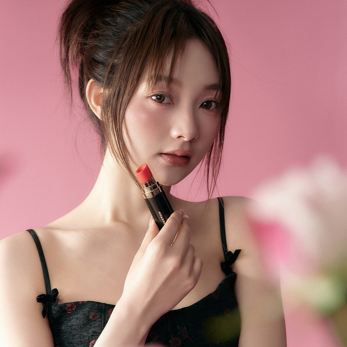 KissToy - Bobo Lipstick App-Controlled Clitoral Sucking Massager Black