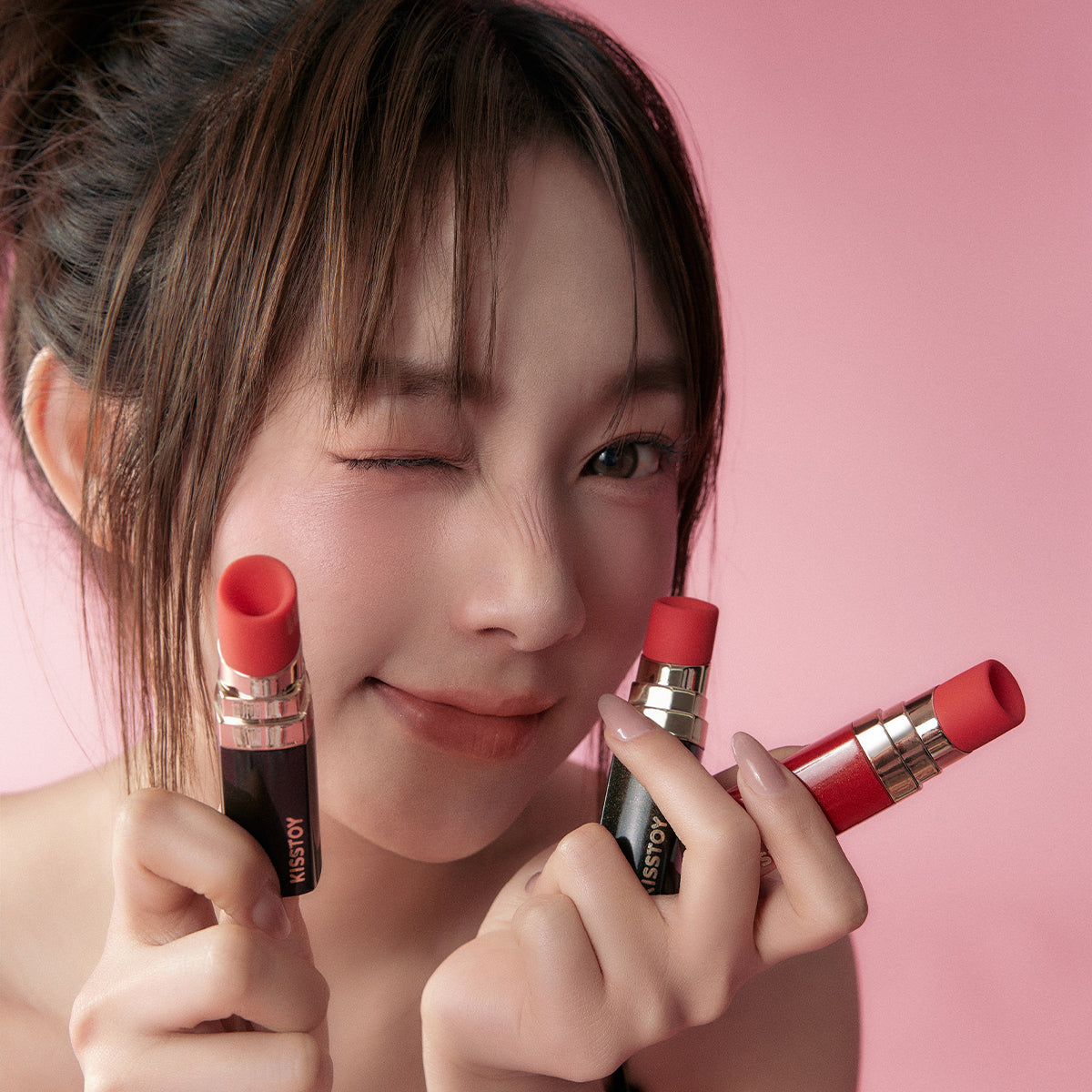 KissToy - Bobo Lipstick App-Controlled Clitoral Sucking Massager Black