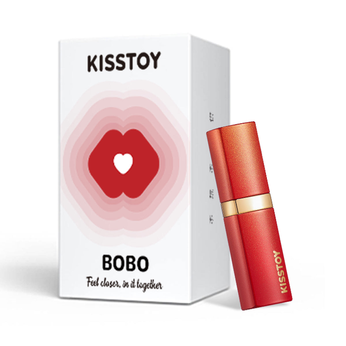 KissToy - Bobo Lipstick App-Controlled Clitoral Sucking Massager Red